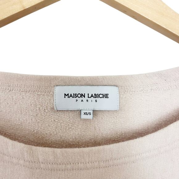 Maison Labiche Paris Amour Light Pink Sweater Sz XS/S - Picture 3 of 6